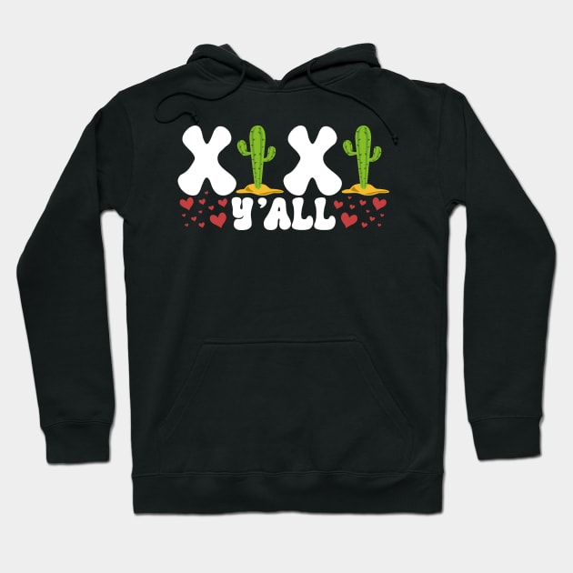 XOXO Y'all Cactus Valentines Day 2023 Hoodie by mcoshop